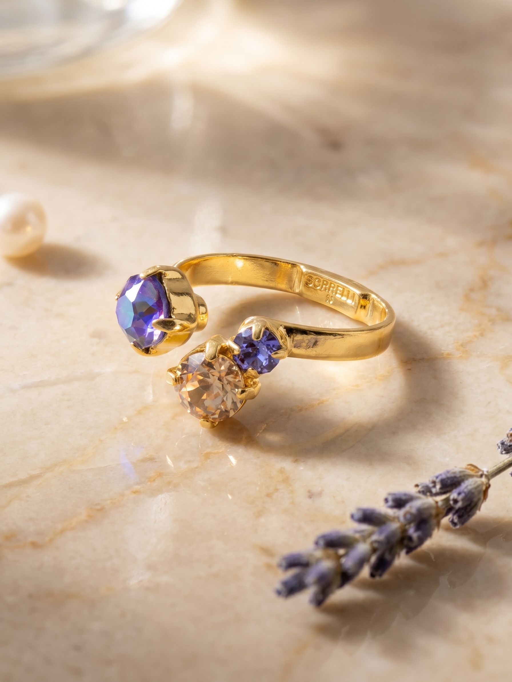 Bubbles Open Band Ring - RGK3BGDNM