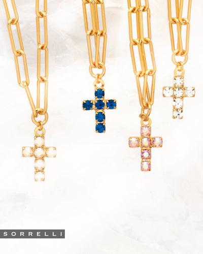 Carly Cross Pendant Necklace - NGE2BGWAB