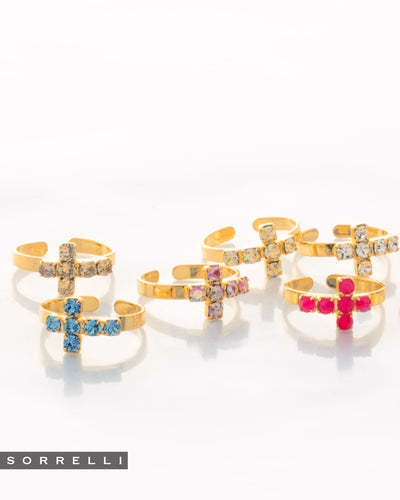 Carly Cross Band Ring - RGE1BGETP
