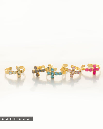 Carly Cross Band Ring - RGE1BGVO