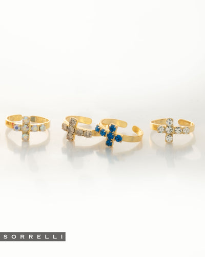 Carly Cross Band Ring - RGE1BGWAB