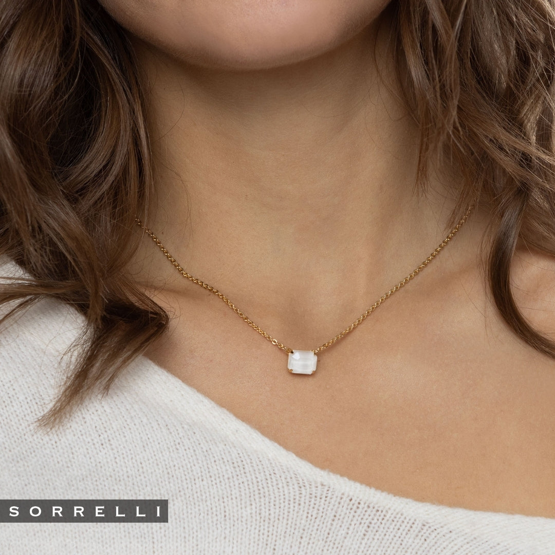 Octavia Single Crystal Pendant Necklace - NFM30BGICL