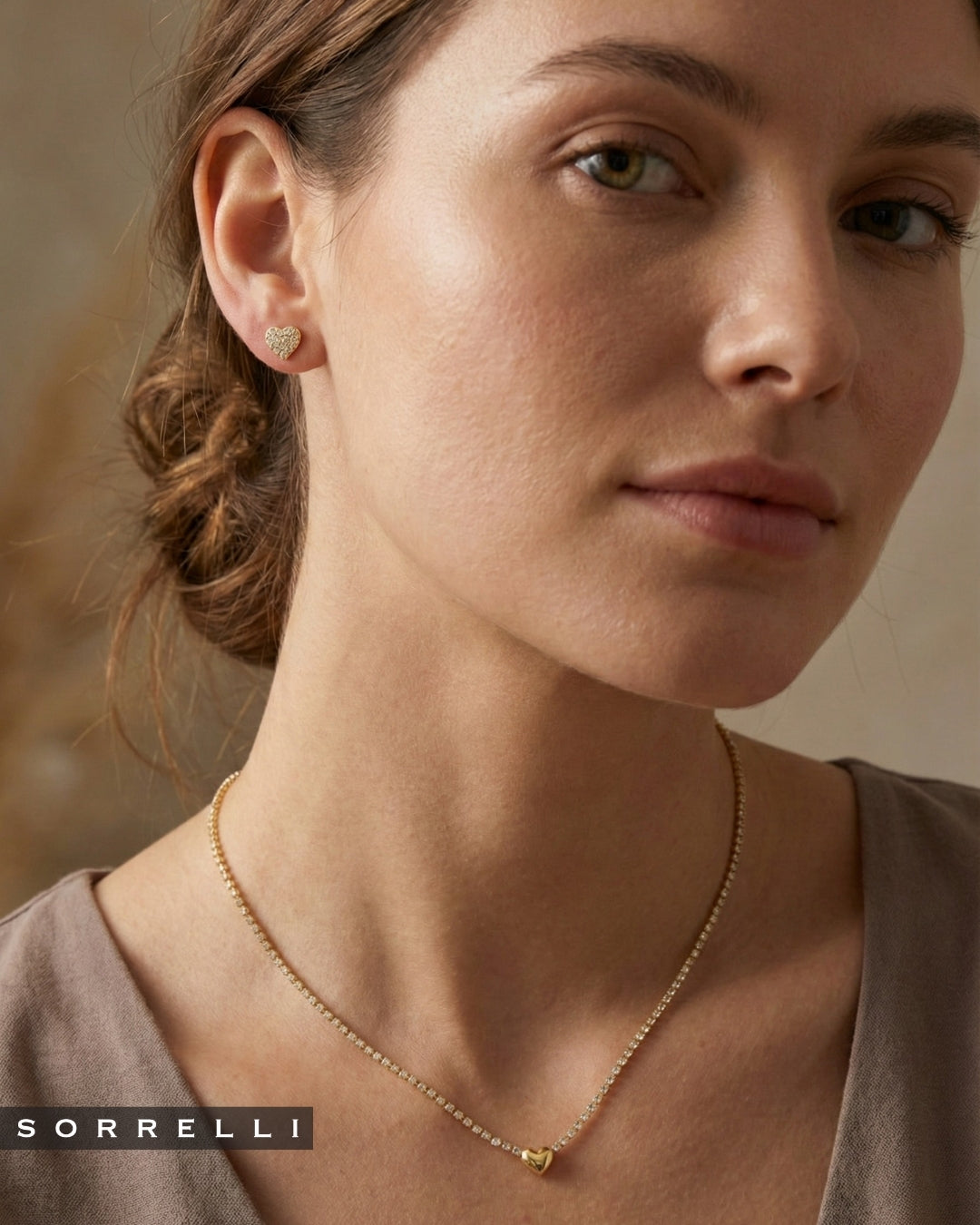 Mini Marnie Heart Tennis Necklace - NGF6BGCRY