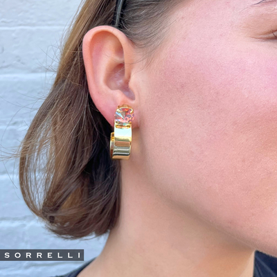 Dani Studded Hoop Earrings - EFP25BGCON