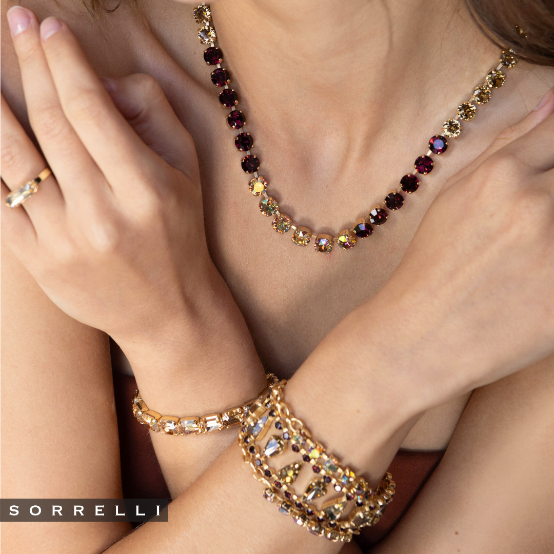 7 Inch Easton Emerald Cut Stretch Bracelet - BFS30BGDCH