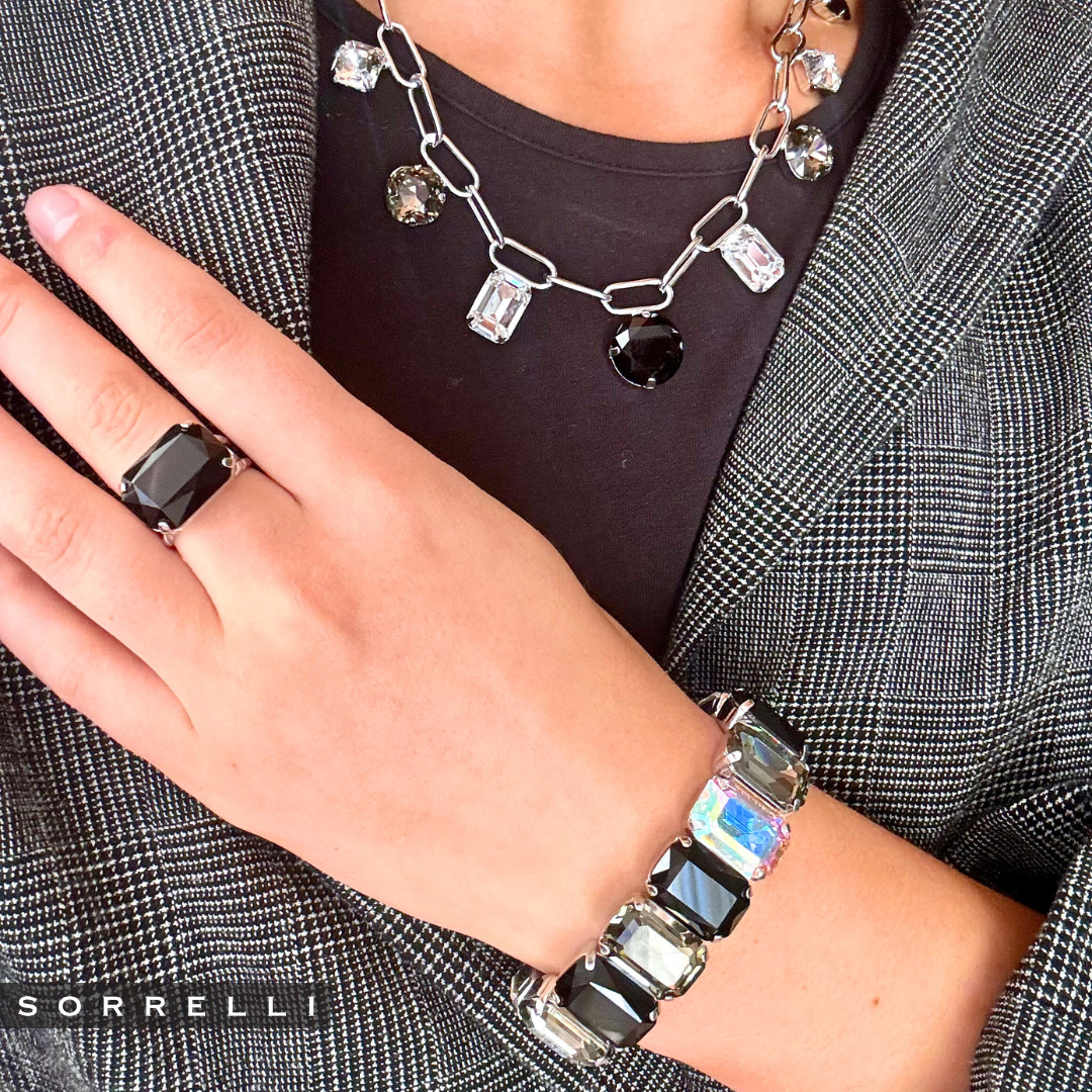 7 Inch Emerald Cut Stretch Bracelet - 4BFF70PDEM