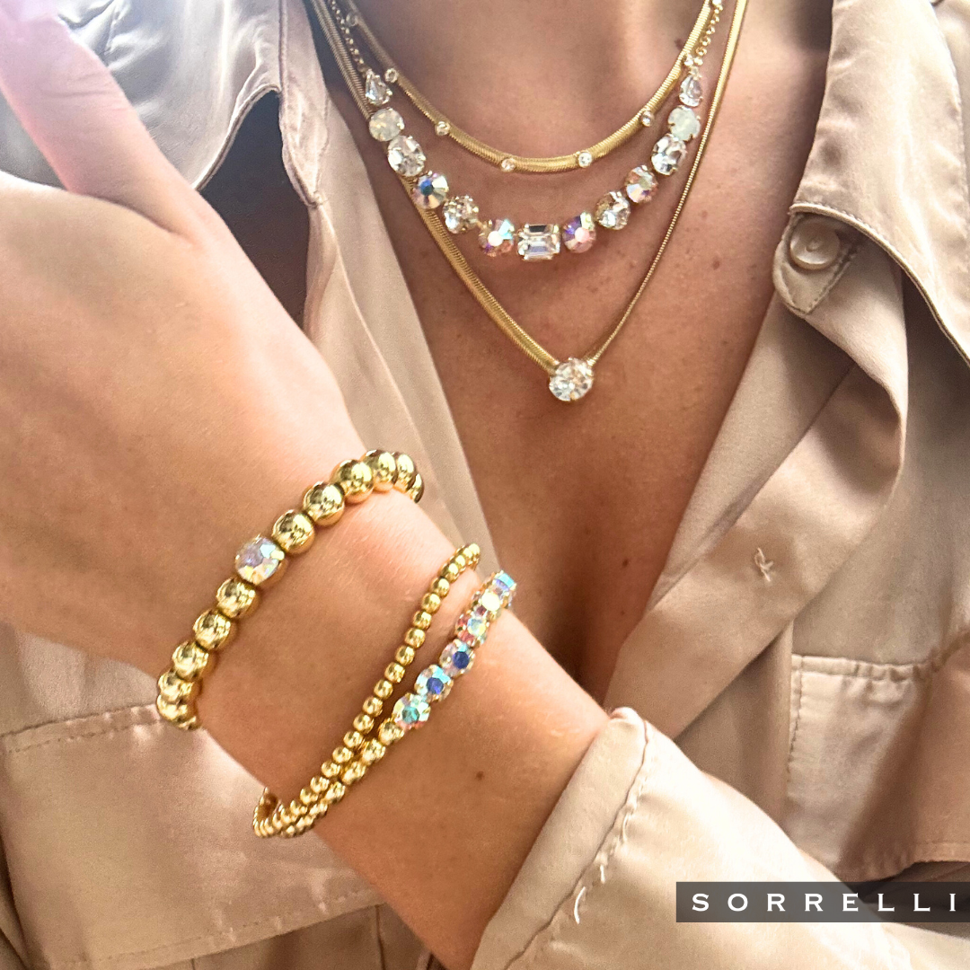 Single Crystal Stretch Bracelet - 4BFJ21BGCAB