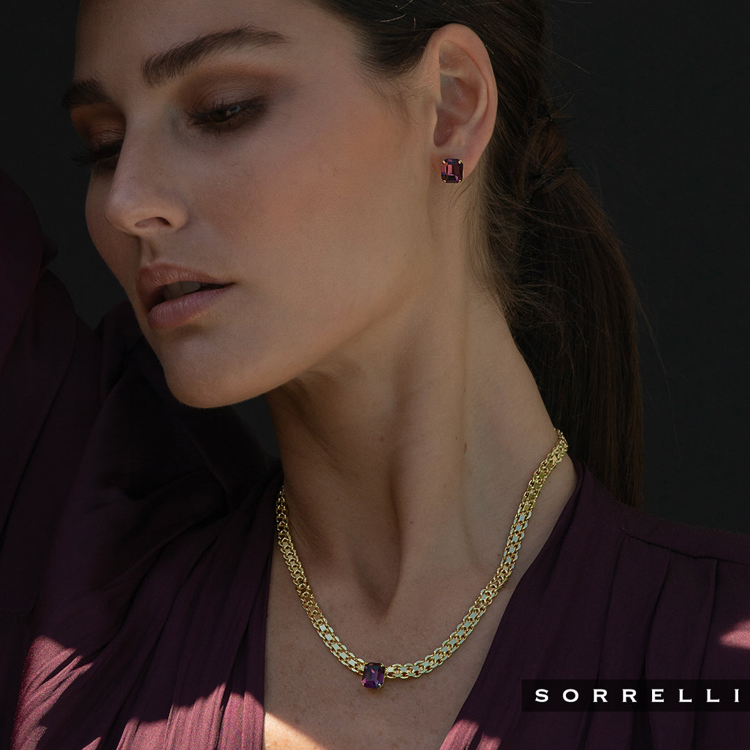 Octavia Single Crystal Tennis Necklace - NFK6BGMRL