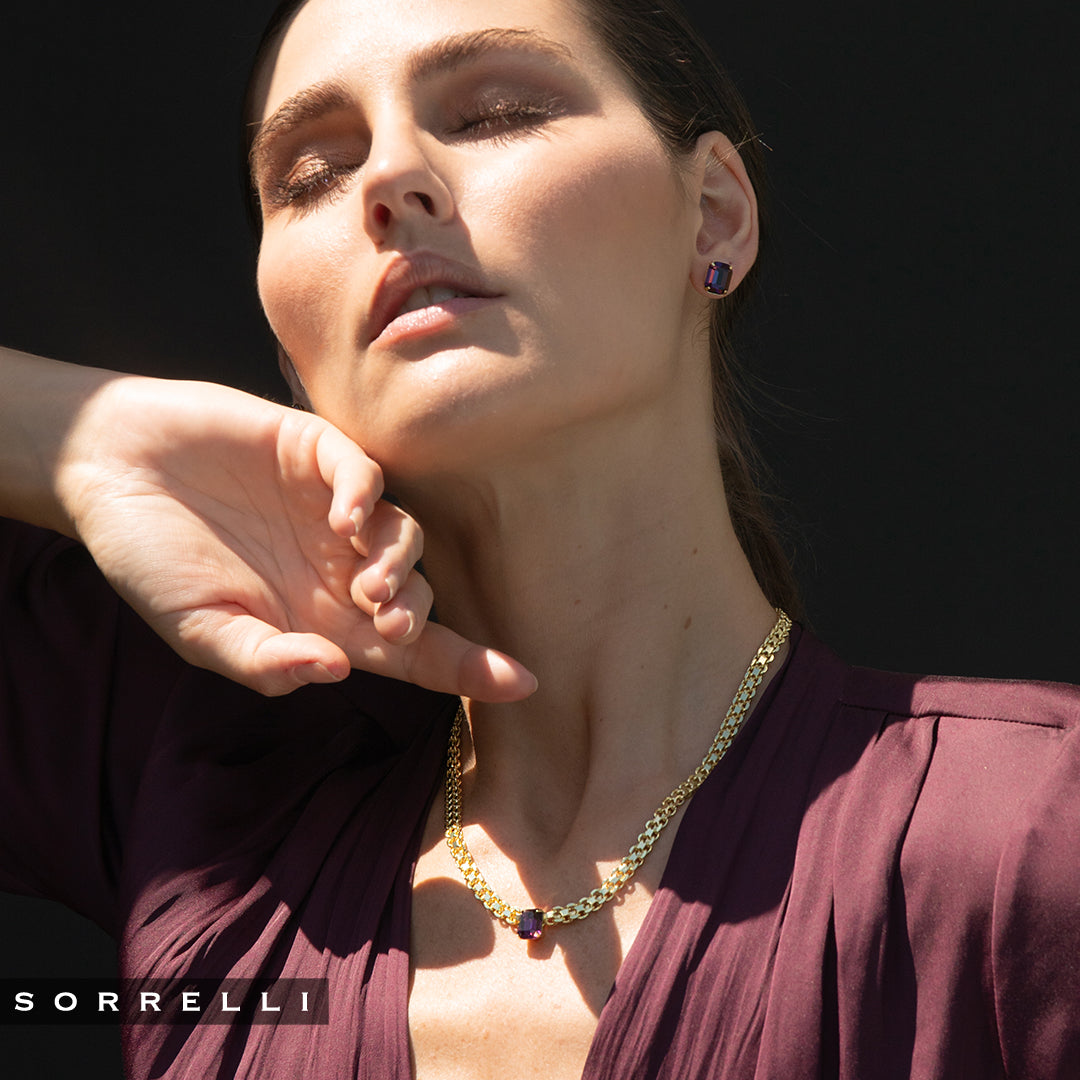 Octavia Single Crystal Tennis Necklace - NFK6BGMRL