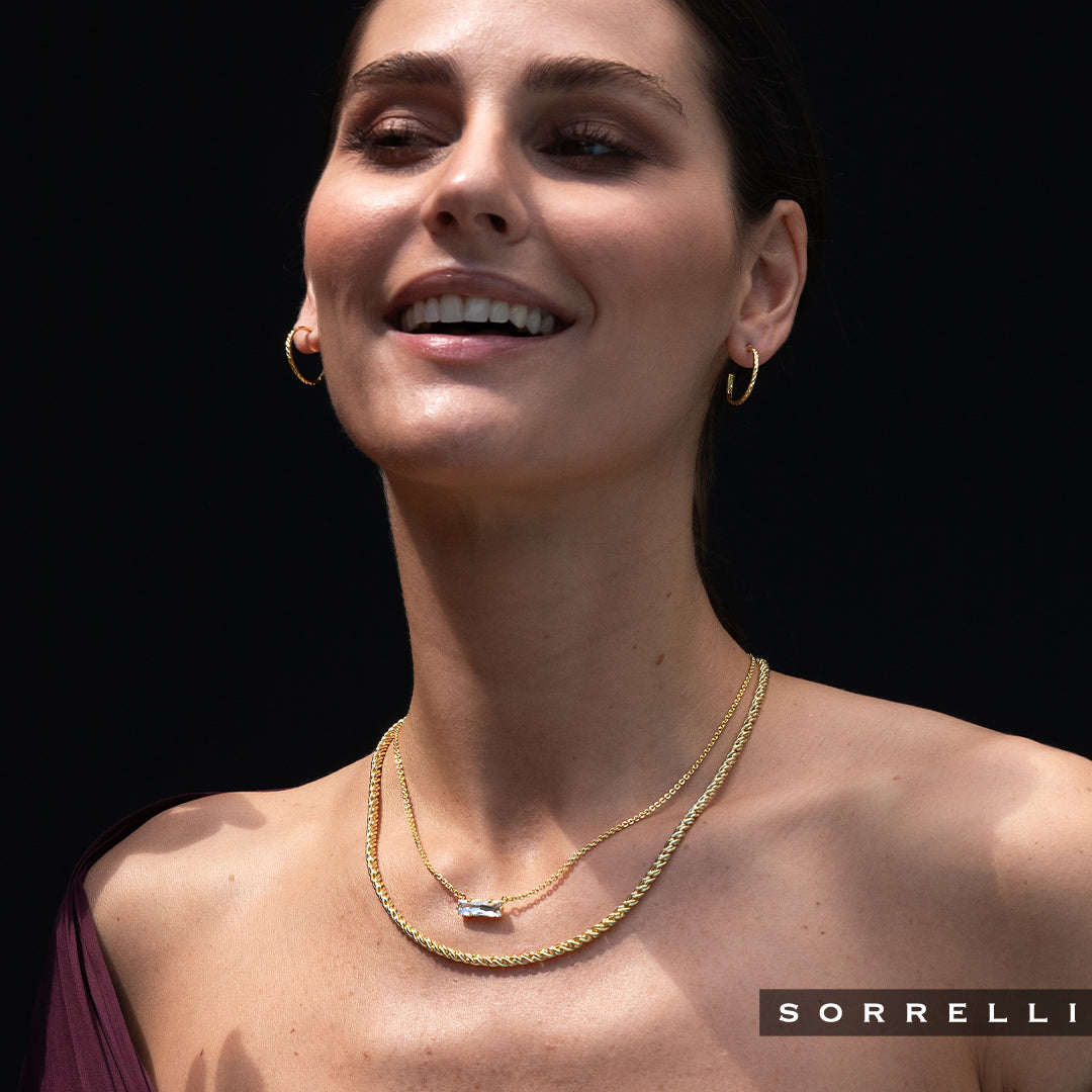 Textured Mini Hoop Earrings - 4EFL16BGMTL