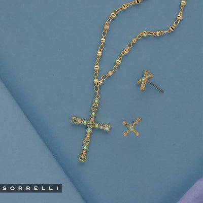 Charmaine Cross Pendant Necklace - NEX2BGSGR