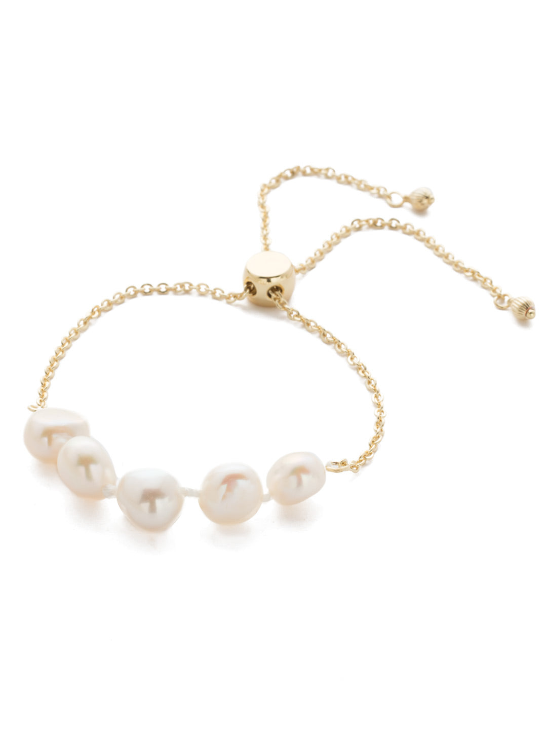 Celeste Slider Bracelet - 4BEF2BGMDP - <p>A must-wear for any wrist, this adjustable classic features a delicate chain accented by freshwater pearls. From Sorrelli's Modern Pearl collection in our Bright Gold-tone finish.</p>