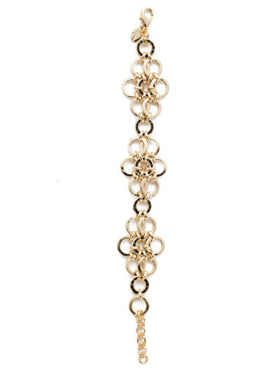 Linnia Link Classic Bracelet - 4BEF8BGJET - <p>Its seemingly infinite loops accented by gems are endlessly stylish, and it's adjustable, too. From Sorrelli's Jet collection in our Bright Gold-tone finish.</p>