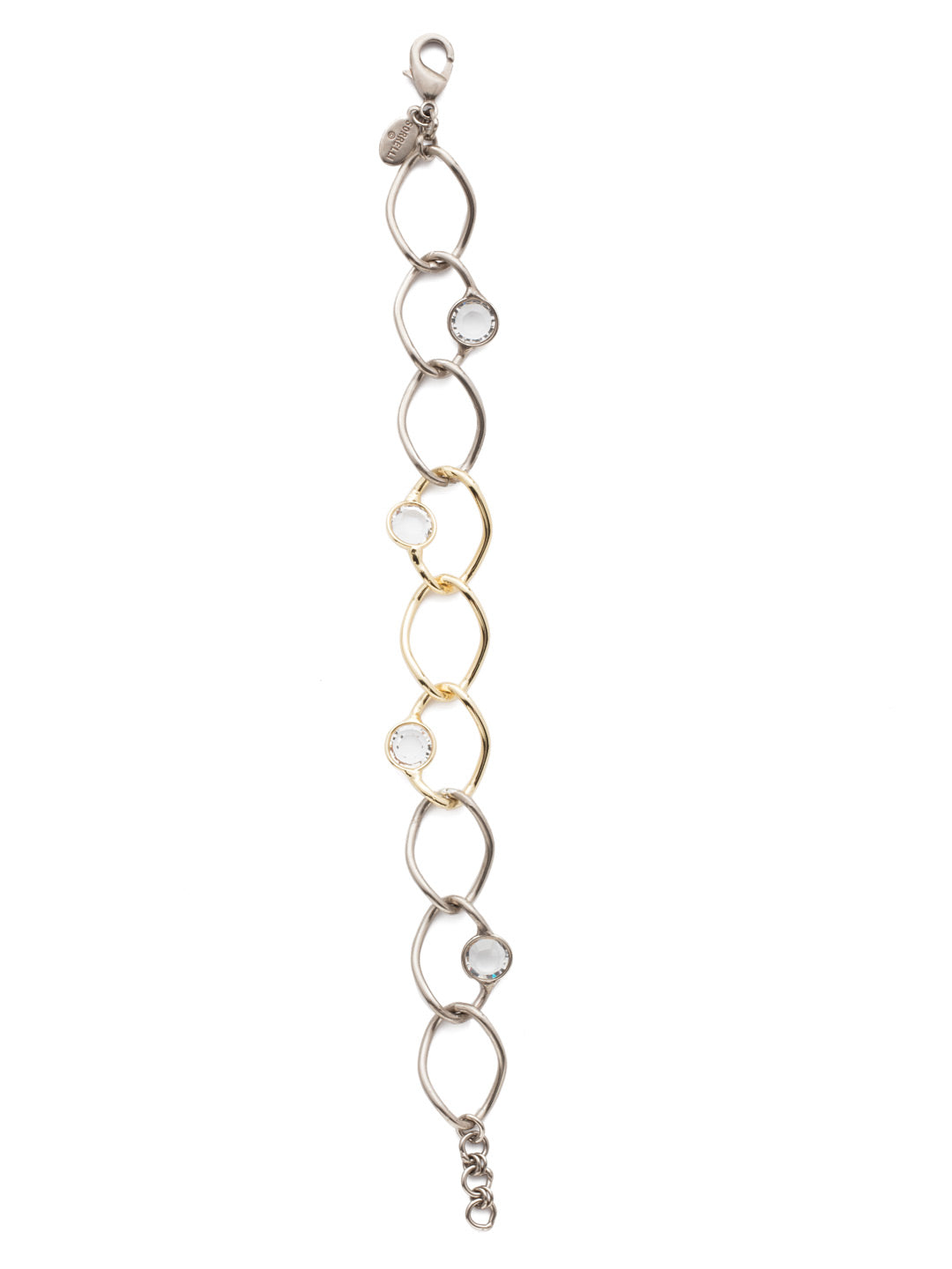 Martha Tennis Bracelet - 4BEN12MXCRY - <p>The Martha Tennis Bracelet loops on lovely metal links dotted with drops of sparkling round crystals. It's a style staple. From Sorrelli's Crystal collection in our Mixed Metal finish.</p>