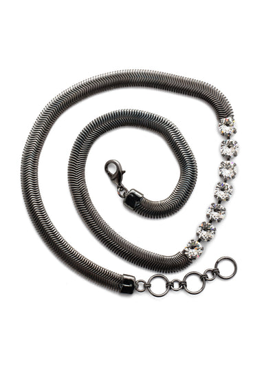 Aesha Layered Bracelet - 4BEP5GMCRY - <p>Love the new snake metal but want to sparkle, too? Loop the Aesha Statement Wrap Bracelet on and you're set. From Sorrelli's Crystal collection in our Gun Metal finish.</p>
