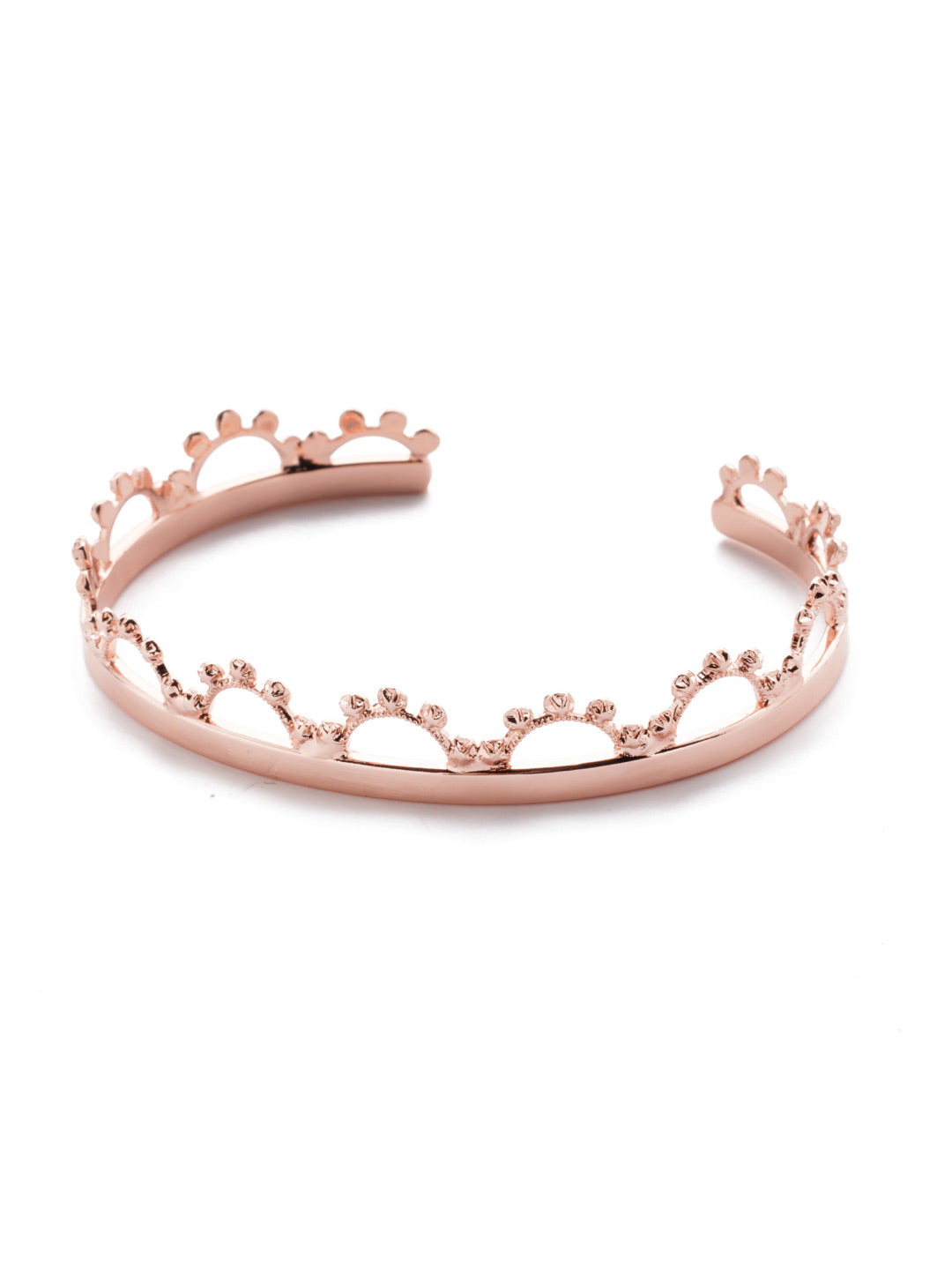 Hollis Cuff Bracelet - 4BES80RGCRY - <p>Our Hollis Cuff Bracelet is royally beautiful. Slip it on and adjust to size then show off its unique, hand-soldered metal detail. From Sorrelli's Crystal collection in our Rose Gold-tone finish.</p>