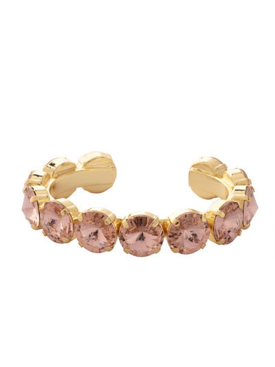 Nadine Cuff Bracelet - 4BEZ17BGVIN - <p>The Nadine Cuff Bracelet makes a bold statement; chunky round crystals fully encompass an adjustable metal band. From Sorrelli's Vintage Rose collection in our Bright Gold-tone finish.</p>