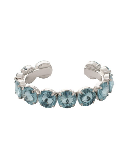Nadine Cuff Bracelet - 4BEZ17PDLA - <p>The Nadine Cuff Bracelet makes a bold statement; chunky round crystals fully encompass an adjustable metal band. From Sorrelli's Light Azore collection in our Palladium finish.</p>