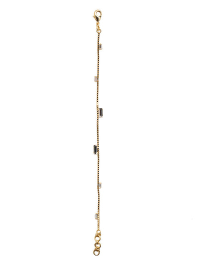 Janelle Tennis Bracelet - 4BEZ77BGCRY - <p>The Janelle Tennis Bracelet features a single delicate chain with emerald cut crystals on either side, and is secured with a lobster claw clasp. From Sorrelli's Crystal collection in our Bright Gold-tone finish.</p>