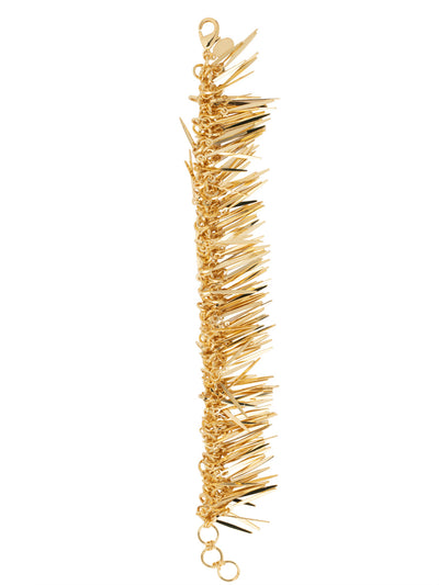 Georgina Statement Bracelet - 4BFC7BGMTL - <p>The Georgina Statement Bracelet features fringe dangles on an adjustable ring chain, secured with a lobster claw clasp. From Sorrelli's Bare Metallic collection in our Bright Gold-tone finish.</p>