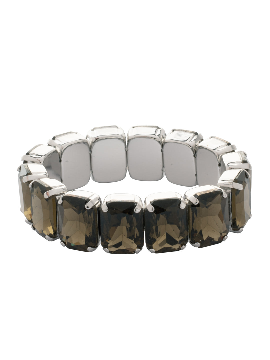 7 Inch Emerald Cut Stretch Bracelet - 4BFF70PDASP - <p>The 7 Inch Emerald Cut Stretch Bracelet features repeating emerald cut crystals on a multi-layered stretchy jewelry filament, creating a durable and trendy statement piece. 7 inches, fitting average wrist sizes. From Sorrelli's Aspen SKY collection in our Palladium finish.</p>