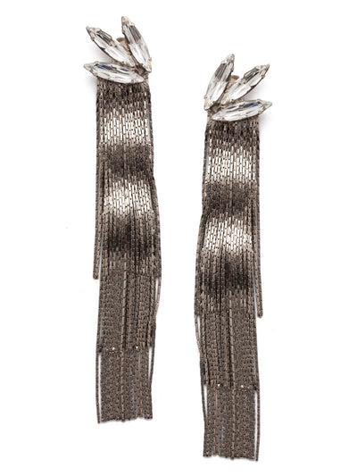 Slate Dangle Earrings - 4EEF1ASCRY - <p>Navette cut crystals give this earring extra edge. From Sorrelli's Crystal collection in our Antique Silver-tone finish.</p>