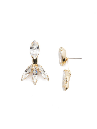 Gertrude Dangle Earrings - 4EEN19BGCRY - <p>The Gertrude Dangle Earrings are dramatically gorgeous. Light up a room with their stunning marquise and bagette crystal sparkling stones. From Sorrelli's Crystal collection in our Bright Gold-tone finish.</p>