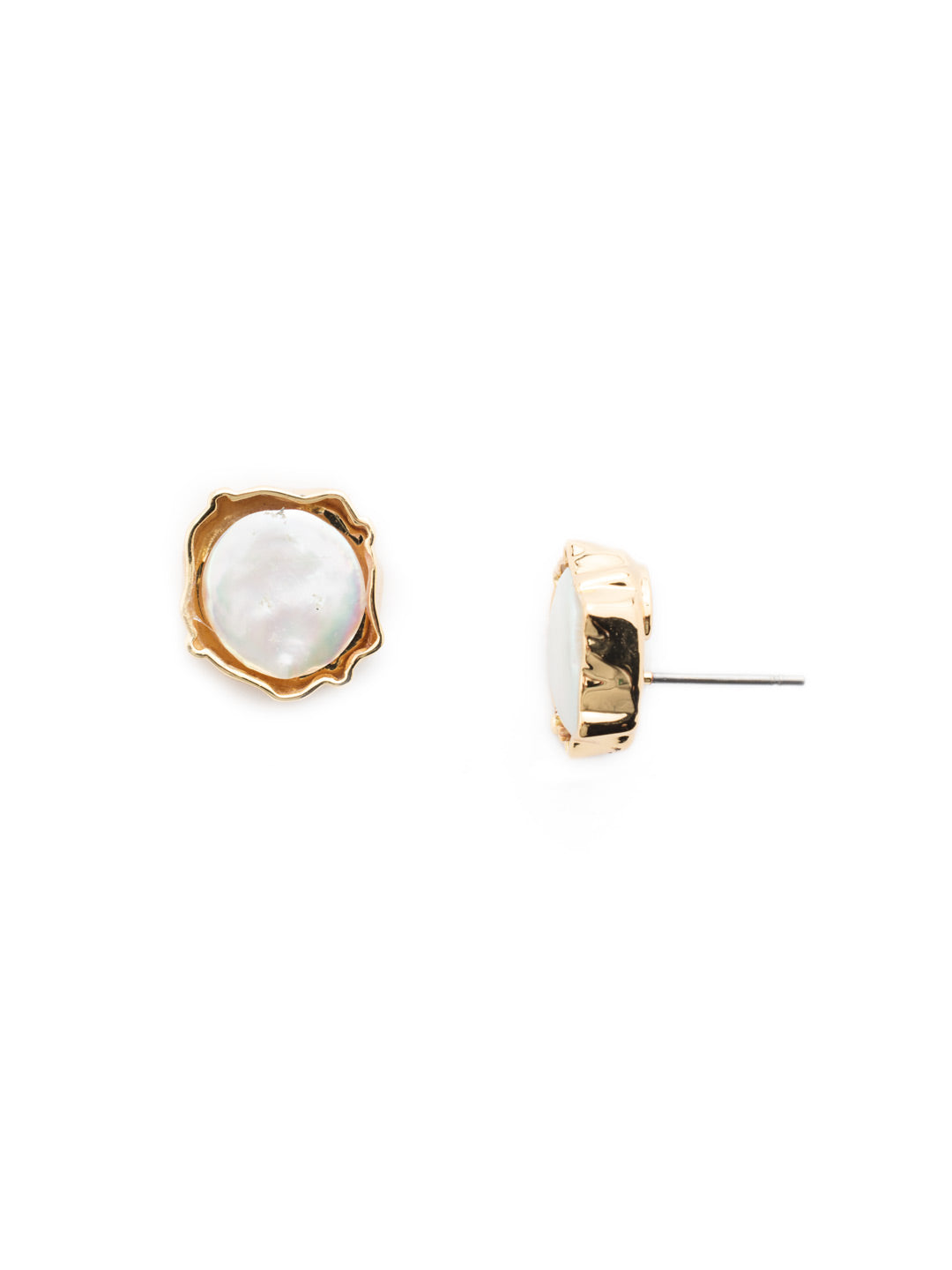 Diana Stud Earrings - 4EEU10BGMDP - <p>No one else in the room will have a pair of pearl studs like our Diana Pearl Stud Earrings. Wear them for a new twist on a classic. From Sorrelli's Modern Pearl collection in our Bright Gold-tone finish.</p>