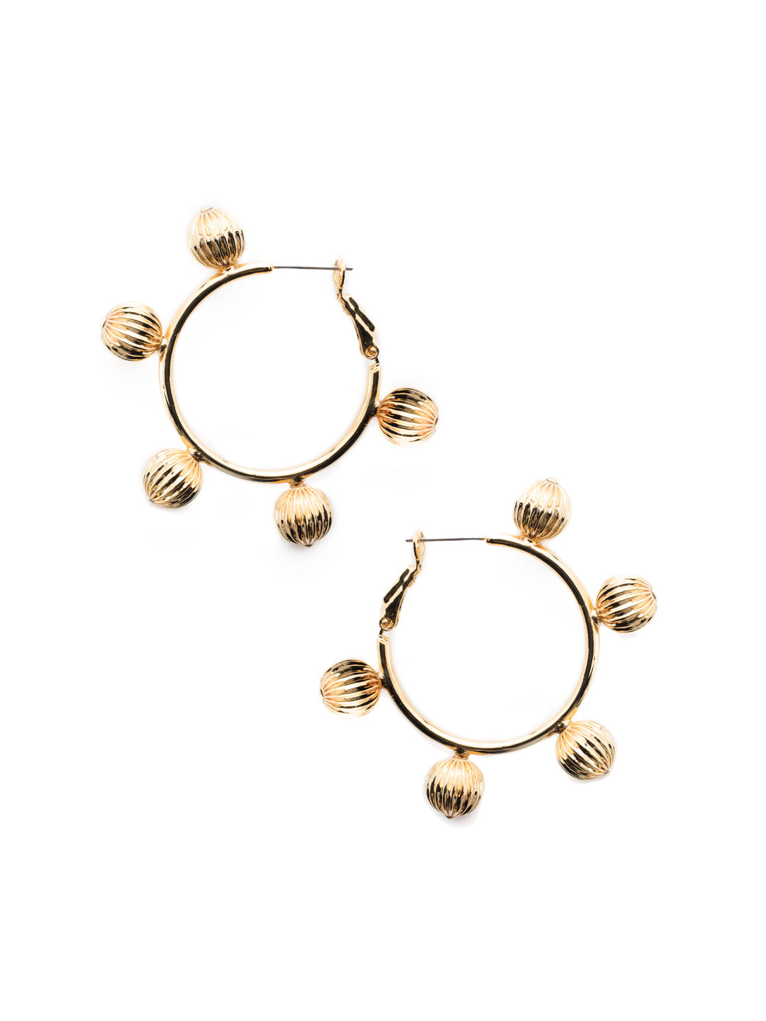 Landyn Hoop Earrings - 4EEU8BGCRY - <p>Planning a fun night out? Pair it with the perfec pair of earrings: our Landyn Hoop Earrings. Dancing, anyone? From Sorrelli's Crystal collection in our Bright Gold-tone finish.</p>