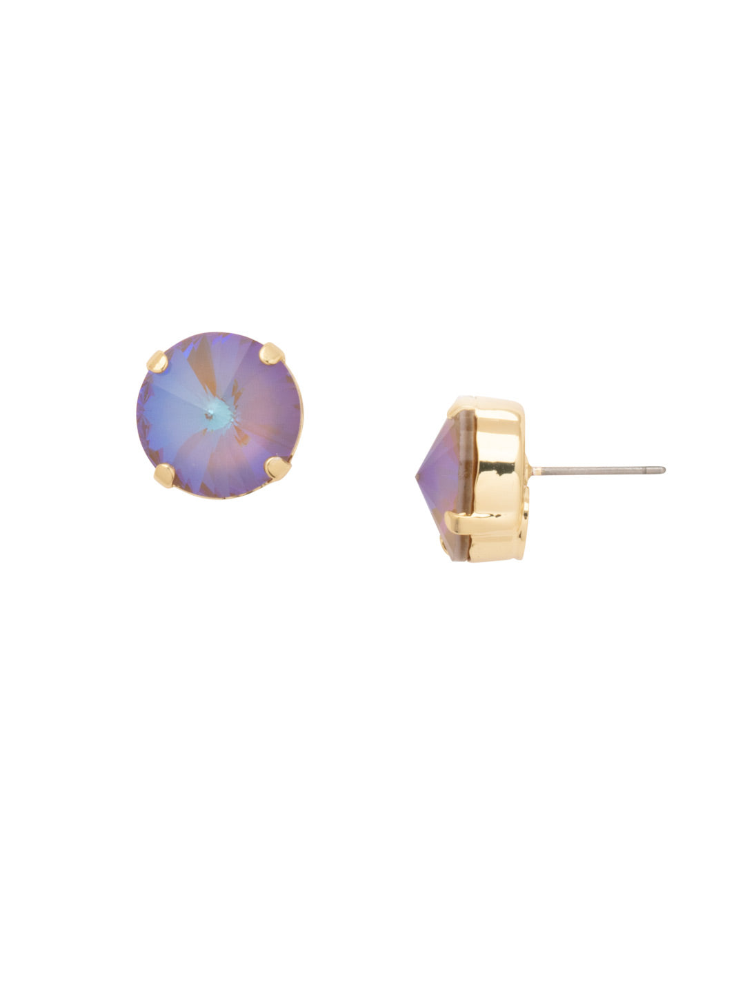 Nadine Stud Earrings - 4EEZ17BGCAO - <p>The Nadine Stud Earrings feature a single round cut crystal on a post. Need help picking a stud? <a href="https://www.sorrelli.com/blogs/sisterhood/round-stud-earrings-101-a-rundown-of-sizes-styles-and-sparkle">Check out our size guide!</a> From Sorrelli's Cappucino collection in our Bright Gold-tone finish.</p>
