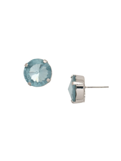 Nadine Stud Earring - 4EEZ17PDLA - <p>The Nadine Stud Earrings feature a single round cut crystal on a post. From Sorrelli's Light Azore collection in our Palladium finish.</p>