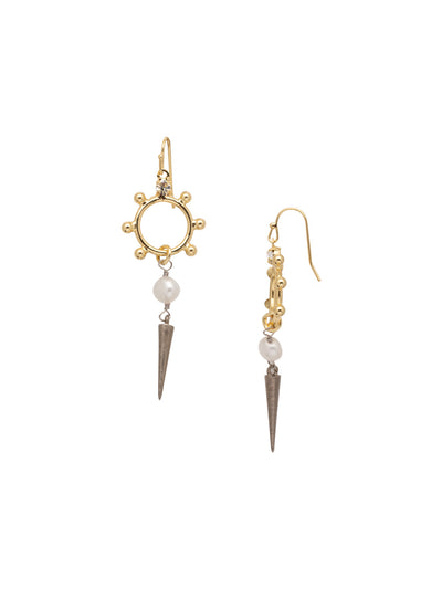 Serenity Dangle Earring - 4EFC61MXCRY - <p>The Serenity Dangle Earrings are made of mix metals and shapes linked together to create a fun and edgy look! From Sorrelli's Crystal collection in our Mixed Metal finish.</p>