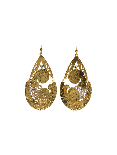 Abstract Metallic Teardrop Earring - 4EG3MXEOS -  From Sorrelli's EOS collection in our Mixed Metal finish.