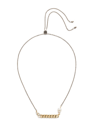 Sela Pendant Necklace - 4NEF17MXMDP - <p>Its adjustable length and simple ropetwist pendant accented by a crystal and pearl pairing beg you to put it on for a date-night out. From Sorrelli's Modern Pearl collection in our Mixed Metal finish.</p>