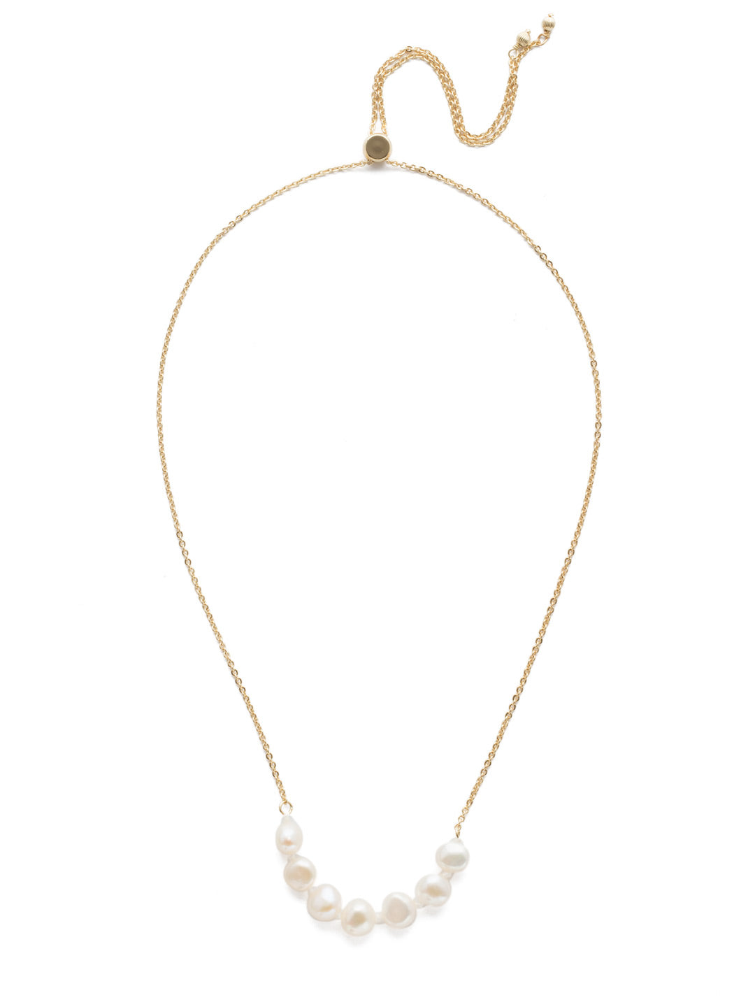 Celeste Long Necklace - 4NEF2BGMDP - <p>A delicate adjustable chain holding a cluster of classic pearls, it's sure to be the just-perfect piece you reach for again and again. From Sorrelli's Modern Pearl collection in our Bright Gold-tone finish.</p>