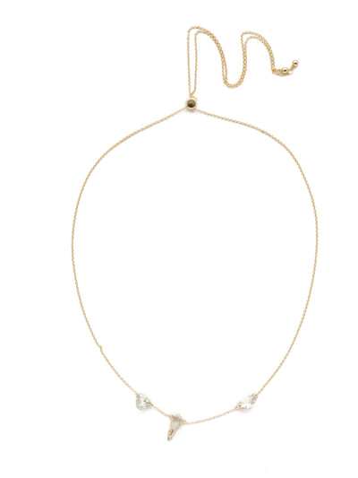 Arielle Crystal Pendant Necklace - 4NEK13BGCRY - <p>A tight look or a long accent piece, you can adjust this pendant necklace to any length. Show off your style with this stunning, sparkling trio of crystals. From Sorrelli's Crystal collection in our Bright Gold-tone finish.</p>