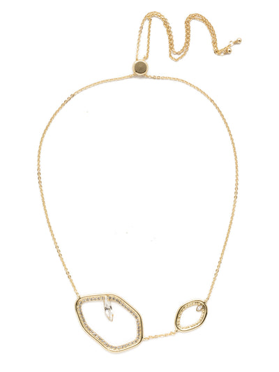 Aphelia Crystal Statement Necklace - 4NEK3BGCRY - <p>Fenne Pendant Necklace From Sorrelli's Crystal collection in our Bright Gold-tone finish.</p>