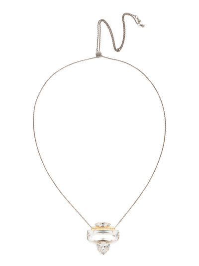 Lucinda Slider Necklace - 4NEN9MXCRY - <p>Edgy, but simple. This abstract pendant will take any look from day to night. From Sorrelli's Crystal collection in our Mixed Metal finish.</p>