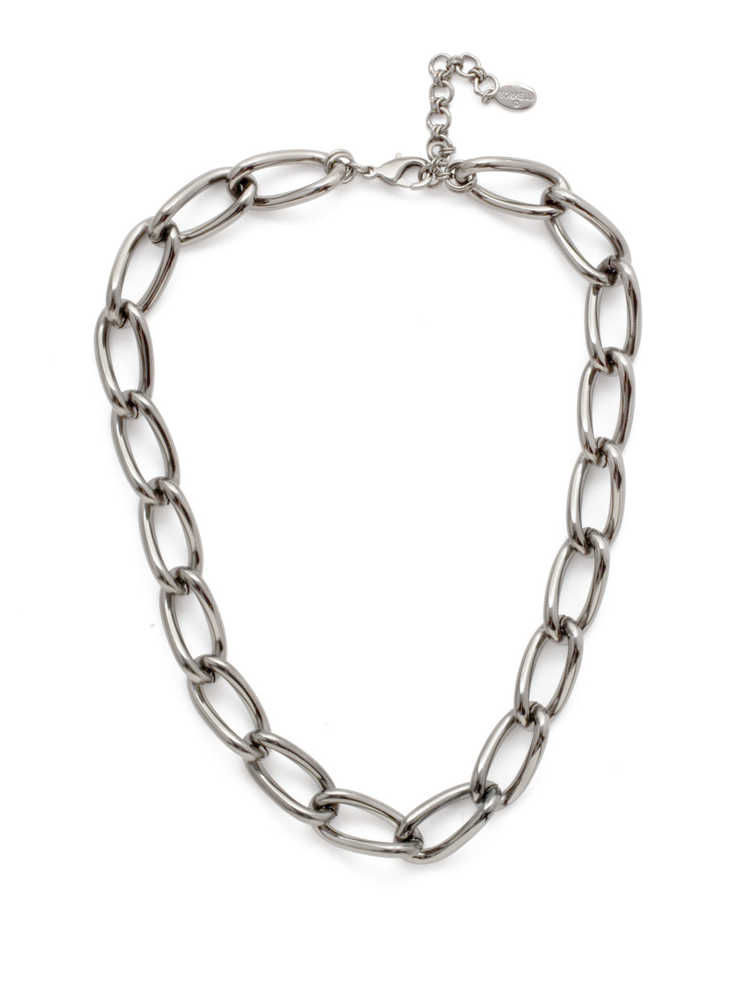Lyric Tennis Necklace - 4NEP8ASCRY - <p>Looking for a simple but bold statement piece? Find it in the Lyric Tennis Necklace. If you're a fan of chain metal work, this is a must-have. From Sorrelli's Crystal collection in our Antique Silver-tone finish.</p>