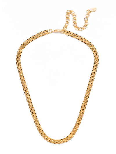 Rosanna Tennis Necklace - 4NES14BGCRY - <p>Our Rosana Tennis Necklace is just the piece for layering lovers. The bold metallic chain pairs perfectly with pendants, other chain variations, statement pieces and more. From Sorrelli's Crystal collection in our Bright Gold-tone finish.</p>
