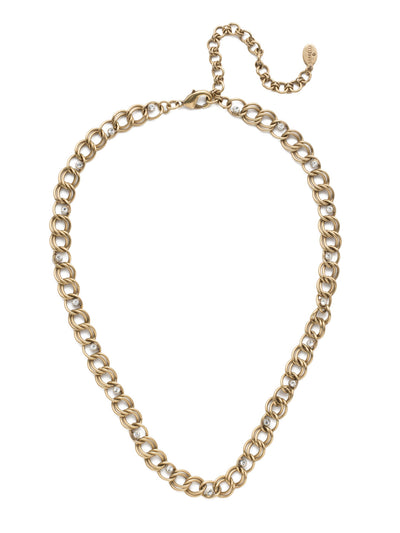 Bailey Tennis Necklace - 4NET14AGCRY - <p>Mix metal and sparkle when you wear the Bailey Tennis Necklace. Who says you have to choose? From Sorrelli's Crystal collection in our Antique Gold-tone finish.</p>