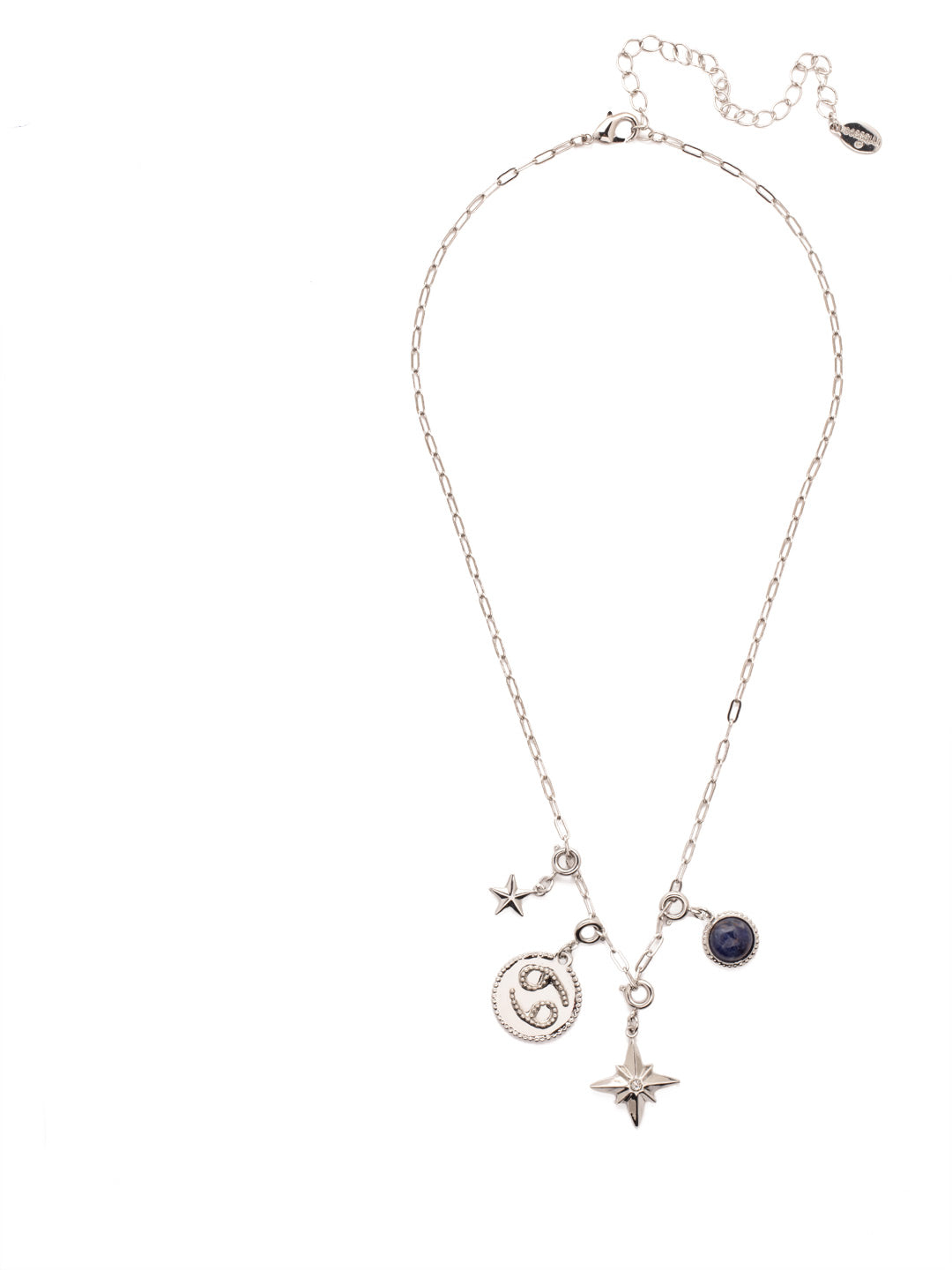 Cancer Pendant Necklace - 4NEU84RHIND - <p>Let everyone know your sign! The Cancer Pendant necklace has a beautiful medallion charm with your astological symbol on it. The pendant hangs from a simple yet modern link chain. From Sorrelli's Industrial collection in our Palladium Silver-tone finish.</p>