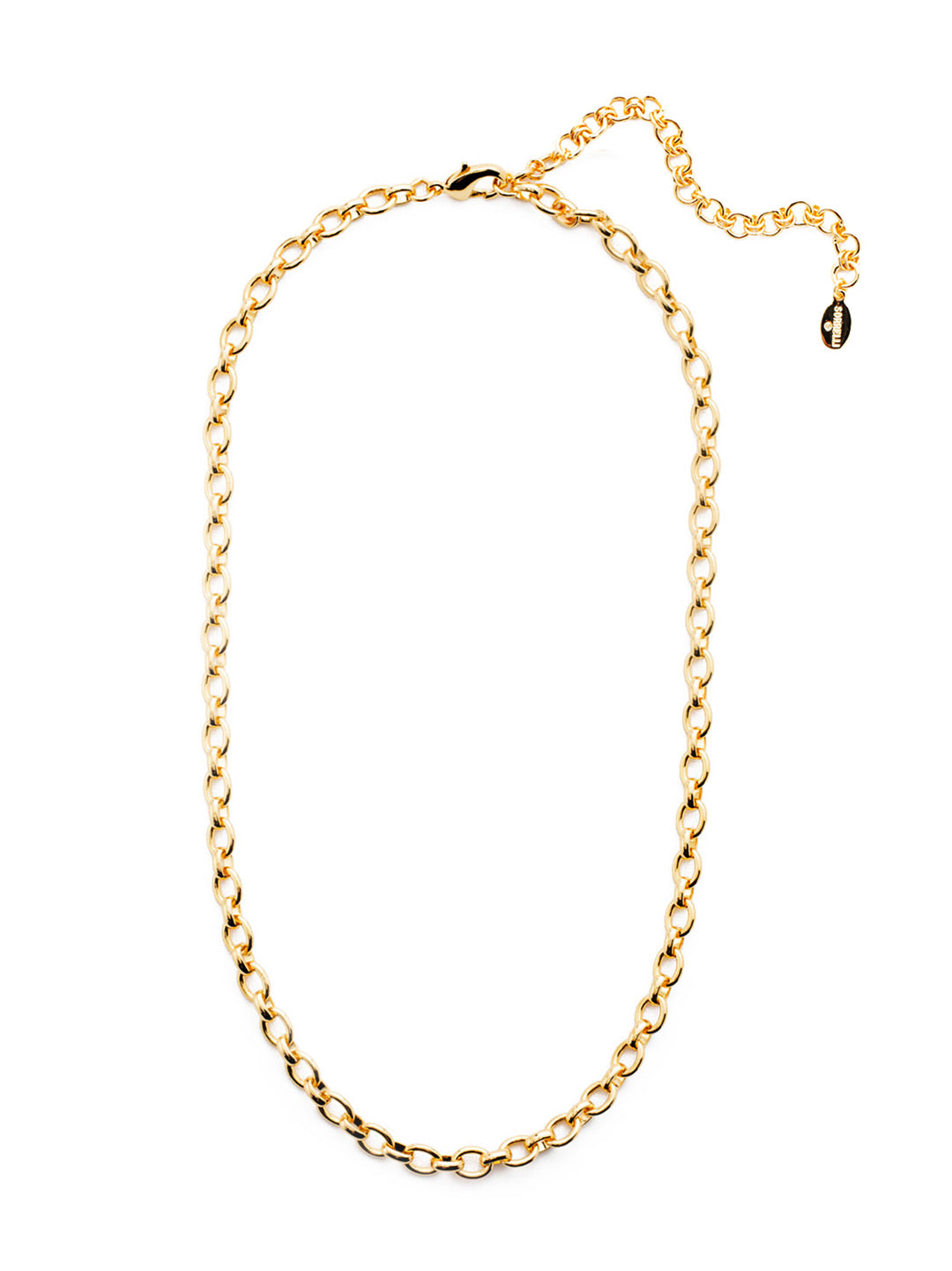 Maci Tennis Necklace - 4NEU94BGCRY - <p>The Maci Tennis Necklace is a little chunky but a simple stunner you can wear for years and years to come. From Sorrelli's Crystal collection in our Bright Gold-tone finish.</p>