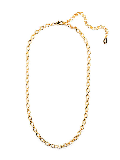 Maci Tennis Necklace - 4NEU94BGCRY - <p>The Maci Tennis Necklace is a little chunky but a simple stunner you can wear for years and years to come. From Sorrelli's Crystal collection in our Bright Gold-tone finish.</p>