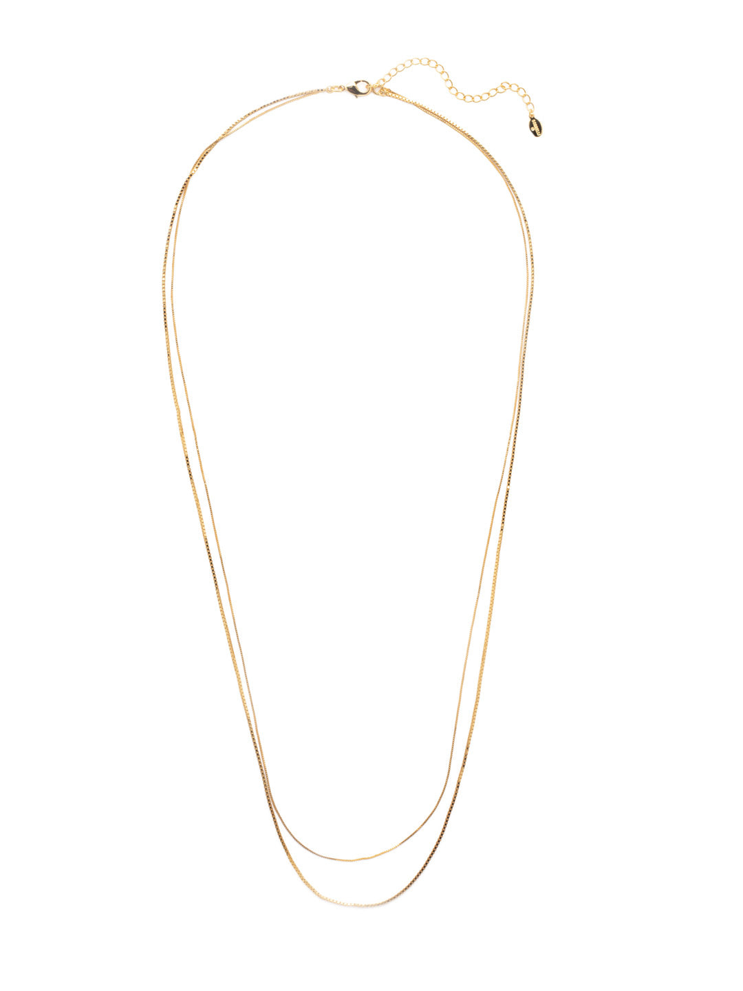 Alexandra Layered Necklace - 4NEV11BGMTL - <p>Two delicate chains lay together to create an effortless layered look with the Alexandra Layered Necklace From Sorrelli's Bare Metallic collection in our Bright Gold-tone finish.</p>