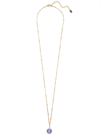 Nadine Long Pendant Necklace - 4NEZ16BGCAO - <p>The Nadine Long Pendant Necklace features a single round cut crystal at the base of an adjustable long chain, secured with a lobster claw clasp. From Sorrelli's Cappucino collection in our Bright Gold-tone finish.</p>