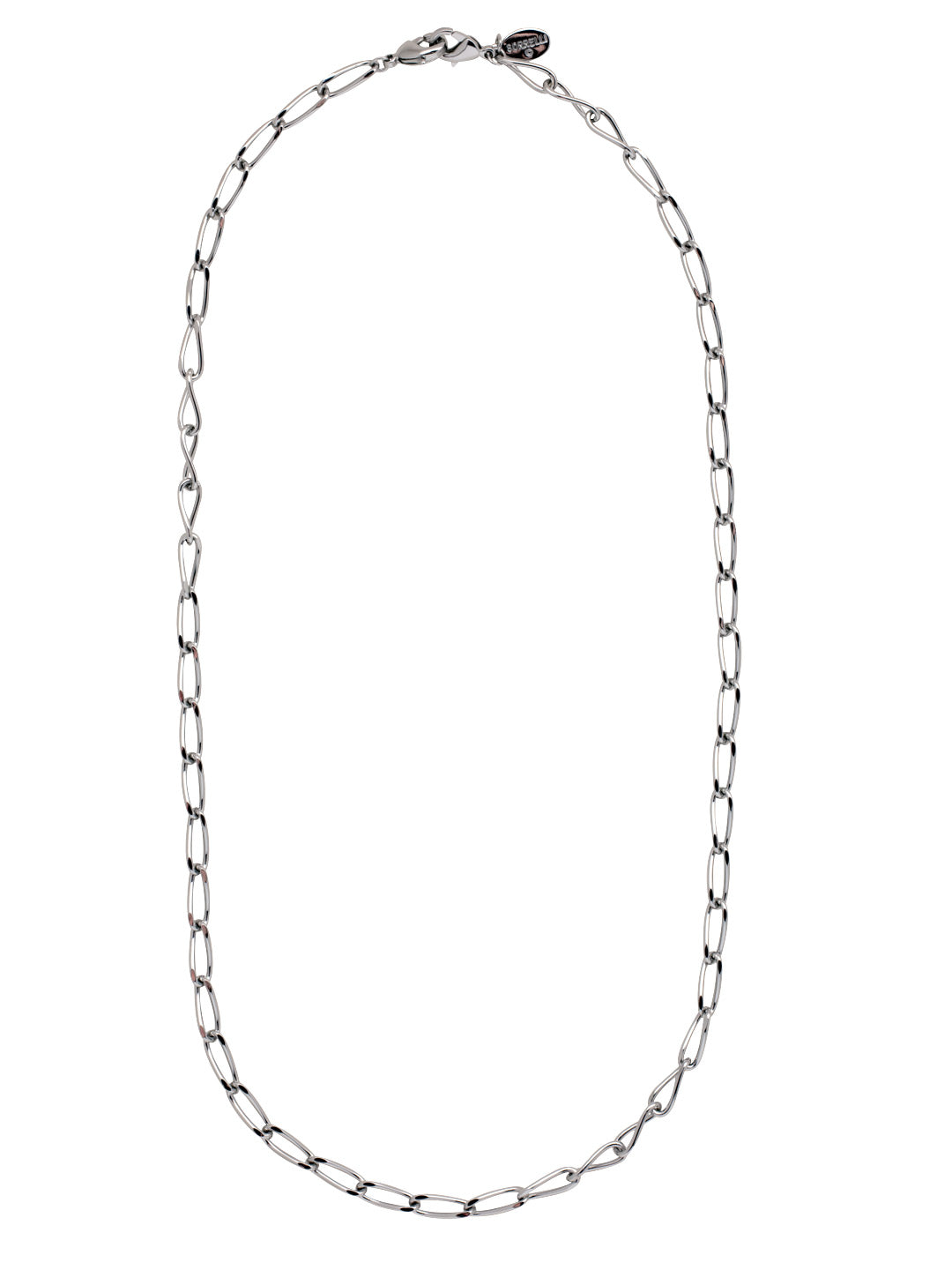 Sybil Tennis Necklace - 4NFC11PDMTL - <p>The Sybil Tennis Necklace features a single adjustable twisted curb chain, secured with a lobster claw clasp. From Sorrelli's Bare Metallic collection in our Palladium finish.</p>
