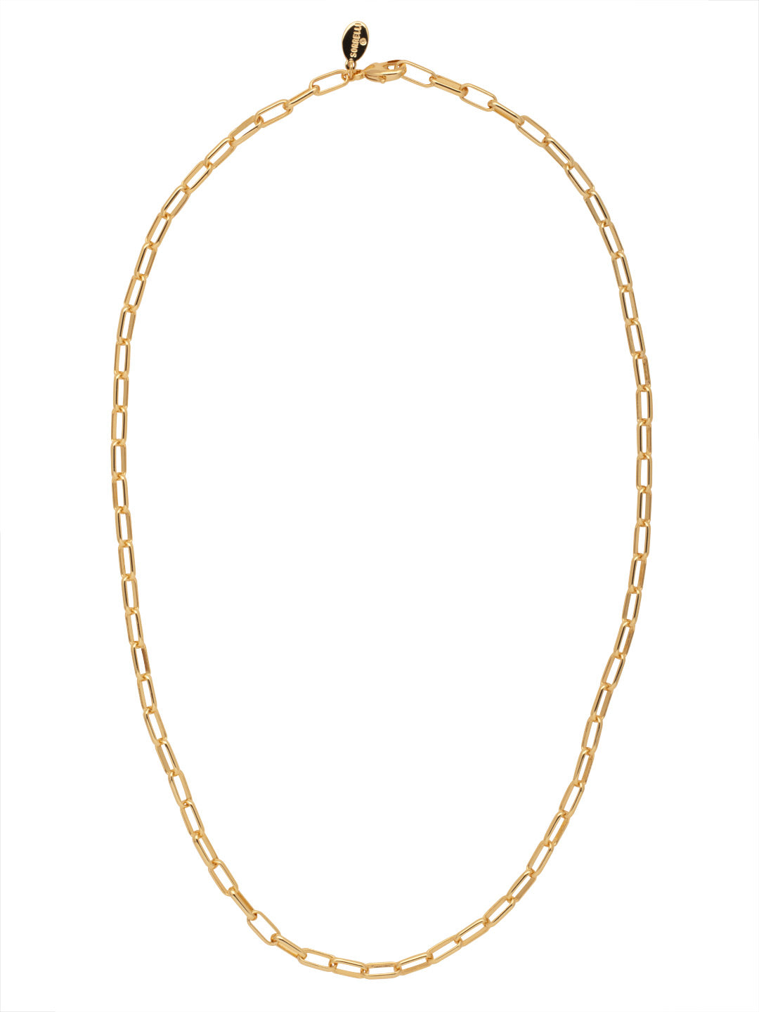 Rachel Tennis Necklace - 4NFC12BGMTL - <p>The Rachel Tennis Necklace features a single adjustable rectangle chain, secured with a lobster claw clasp. From Sorrelli's Bare Metallic collection in our Bright Gold-tone finish.</p>
