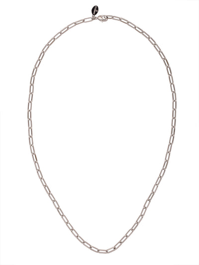 Rachel Tennis Necklace - 4NFC12PDMTL - <p>The Rachel Tennis Necklace features a single adjustable rectangle chain, secured with a lobster claw clasp. From Sorrelli's Bare Metallic collection in our Palladium finish.</p>