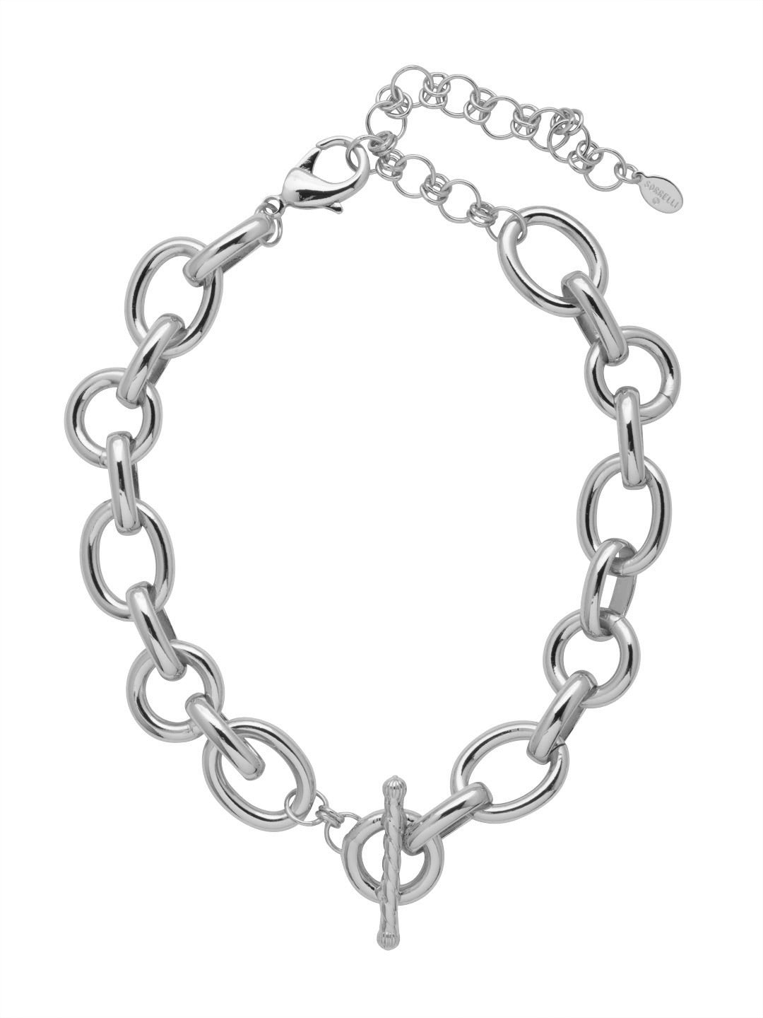 Jeanette Statement Necklace - 4NFC5PDMTL - <p>The Jeanette Statement Necklace features chunky chain links and a trendy toggle at the front. Adjustable and secured with a lobster claw clasp, The Jeanette Statement Necklace pairs perfectly with the matching Jeanette Bracelet. From Sorrelli's Bare Metallic collection in our Palladium finish.</p>